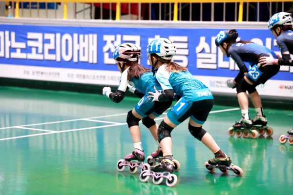 제1회 아마노코리아배 전국 초등 실내 인라인 트랙대회 충북 청주에서 열려